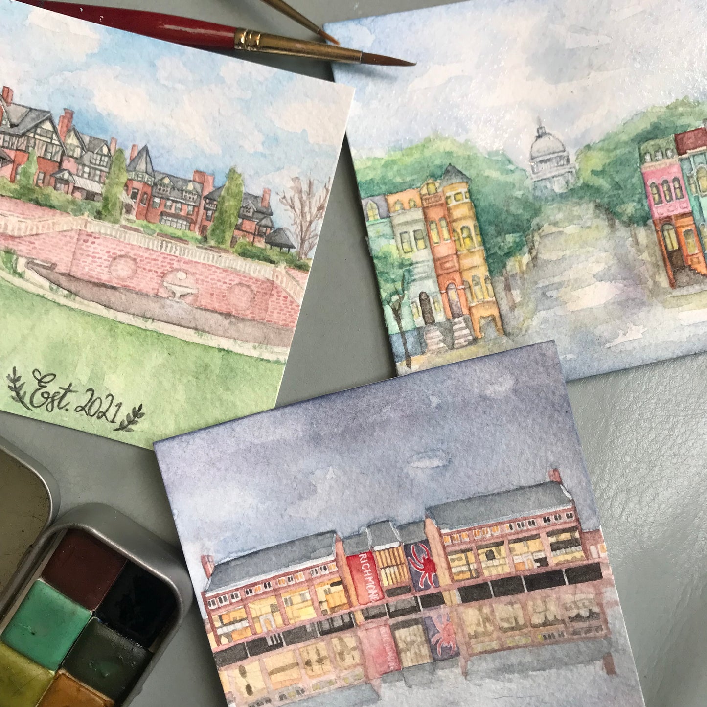 Custom Watercolor House Portrait