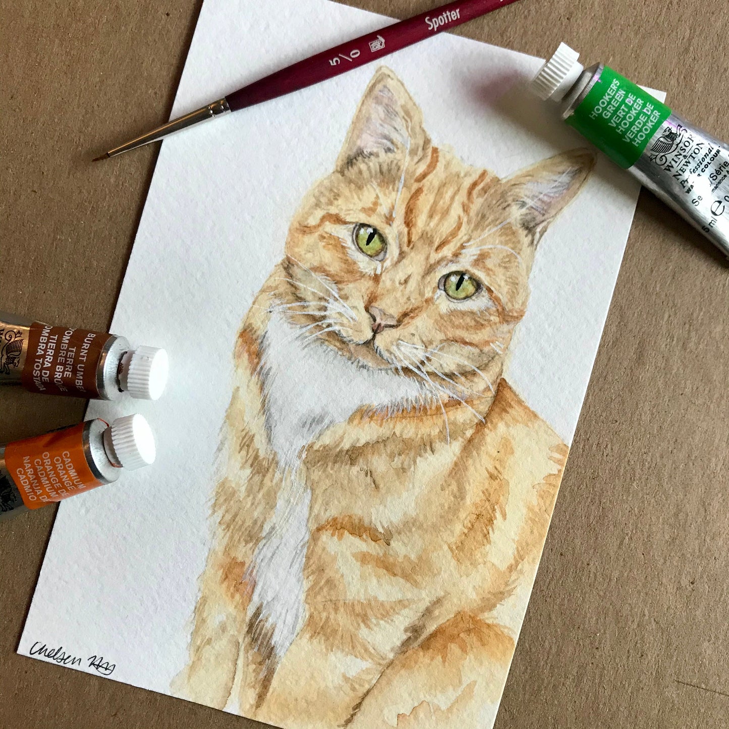 Custom Watercolor Pet Portrait
